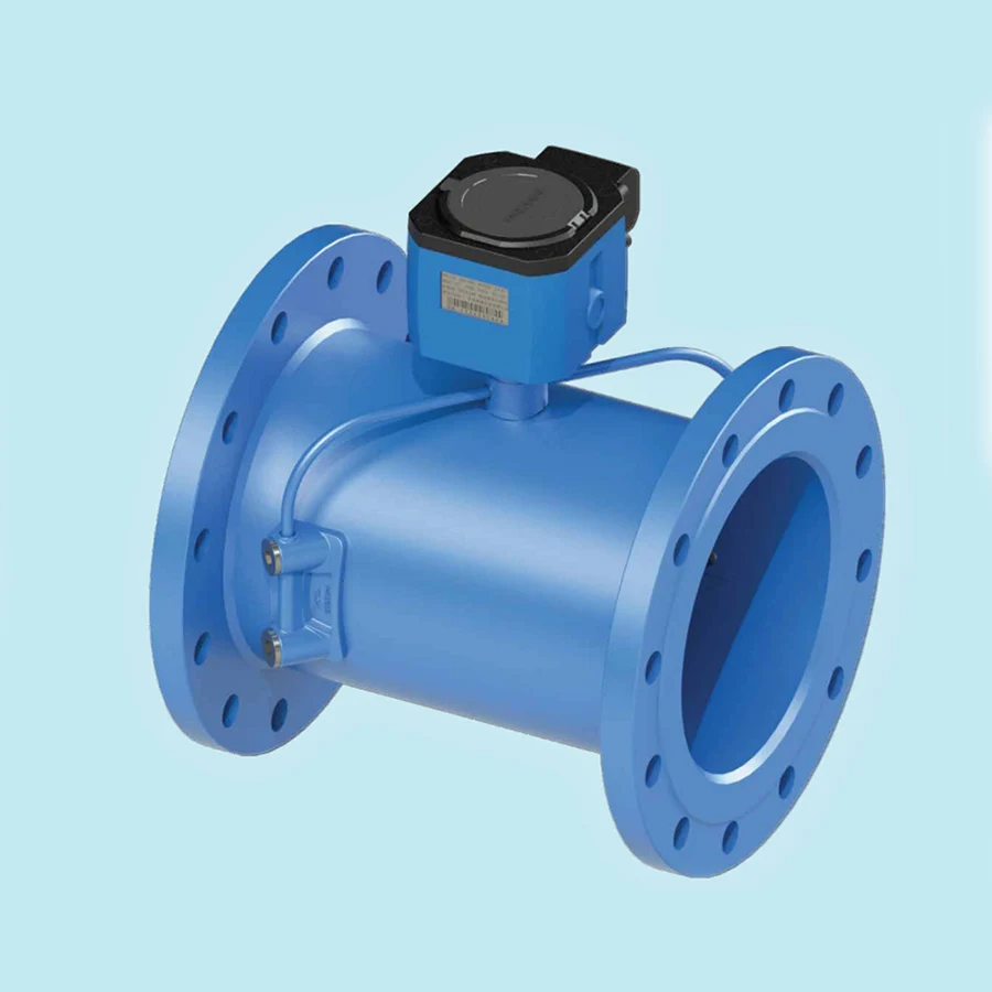 ASW-1 Ultrasonic Liquid Flow Meter Modbus RS485 Flange Type Carbon Steel Sensor Smart Watermeter DN300mm (12-inch)