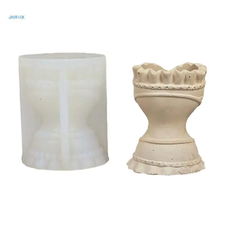 Silicone Mold Wedding Dress Concrete Molds 3D Vase Holder Mold Gypsum Cement Mold DIY Flower Arrangement Ornament