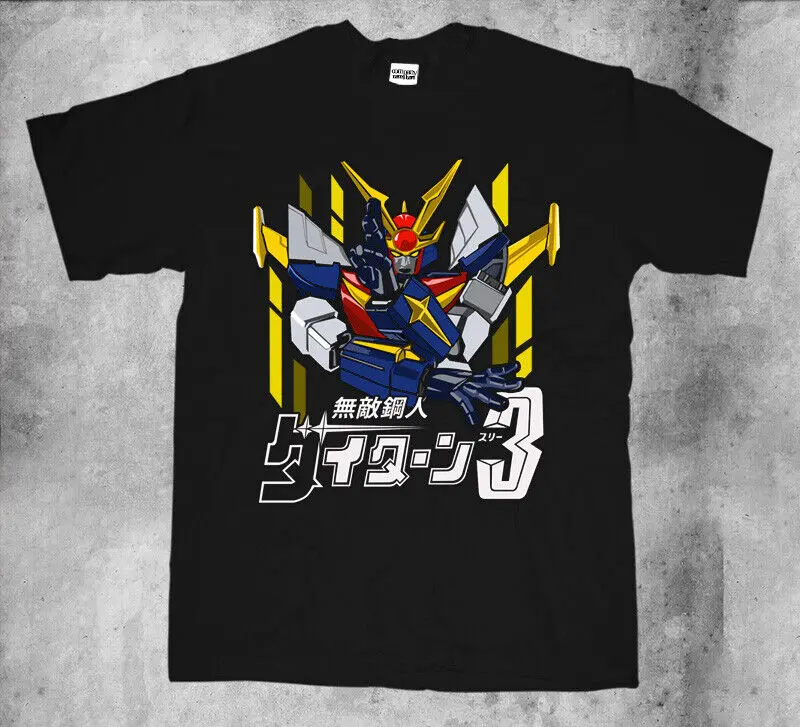 Футболка Daitarn 3 в японском стиле ретро 80-х Mecha Аниме Робот редкий дизайн