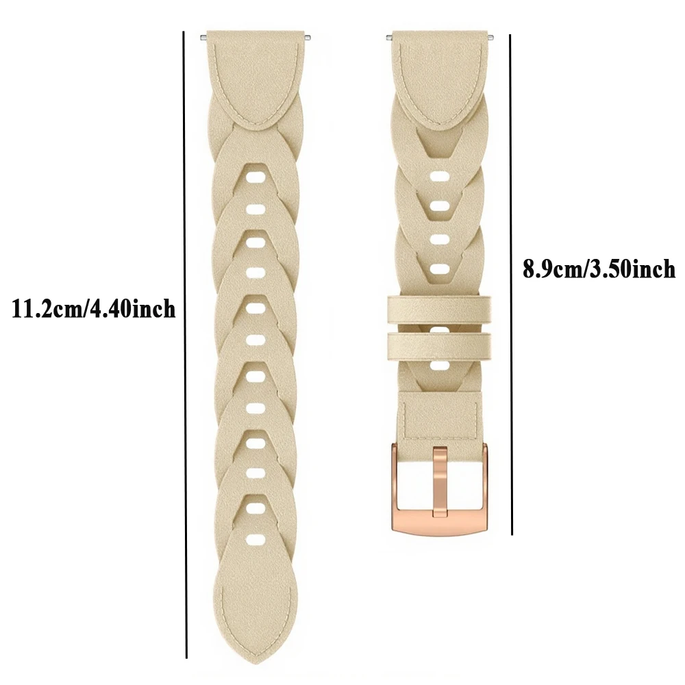 Sporty 18mm Synthetic Leather Strap Wristband