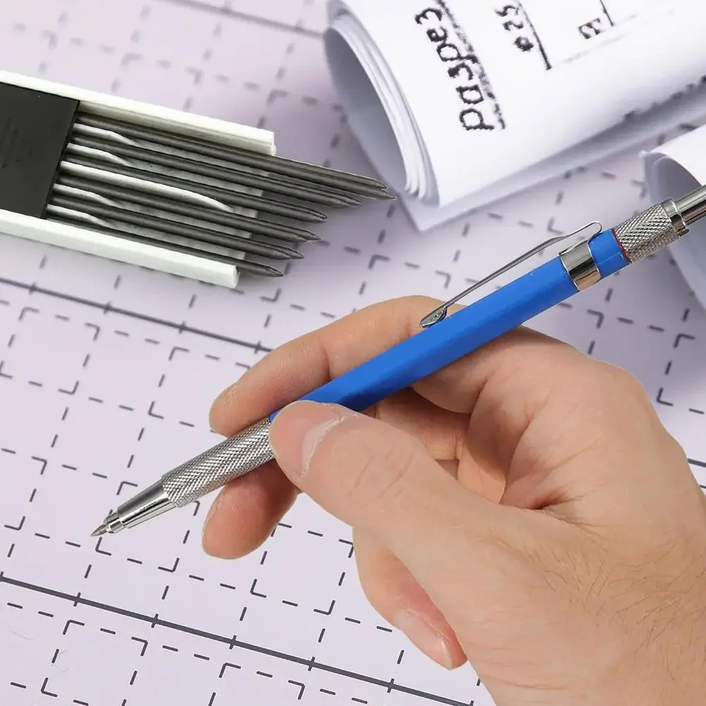 Mechanical Pencil Set 2.0mm Full Metal Art Drawing Painting Automatic Pencil with Leads Office School Supply Writing Art Supplie 2