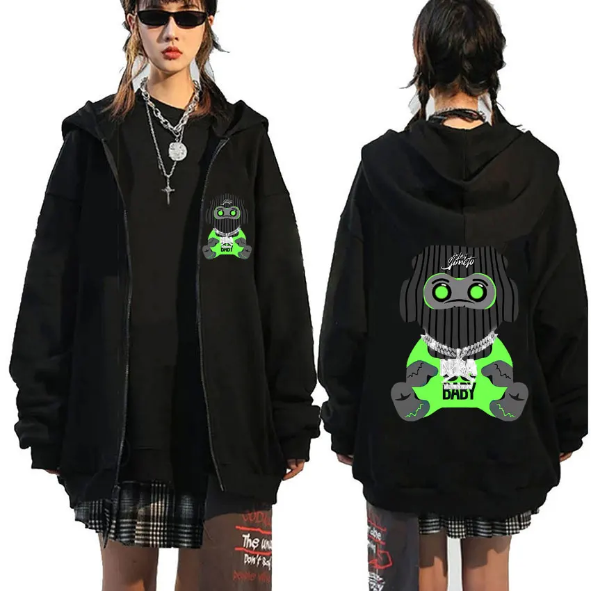 

Singer 38 Baby Youngboy Never Broke Again Colorful Monkey Print Zipper Hoodie Men Hip Hop Sweatshirt Men's Fashion Zip Up Jacket