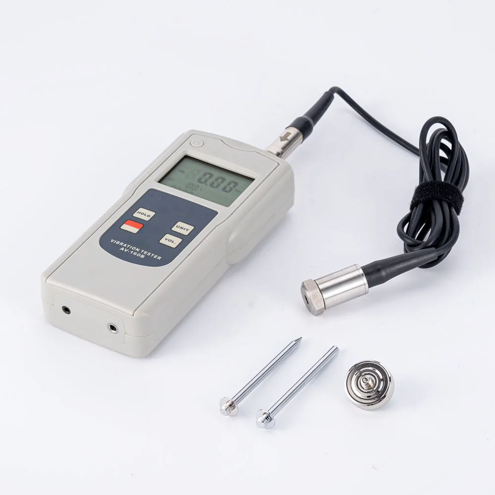 Vibration Tester AV-160B  10-10KHz Mechanical Motor Vibration Meter displays displacement, velocity and acceleration 3