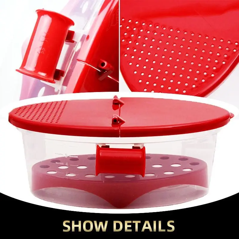 New Microwave Pasta Maker Pasta Cooker Heat Resistant PP Boat Microwave Steamer Boat Strainer Kitchen Tools