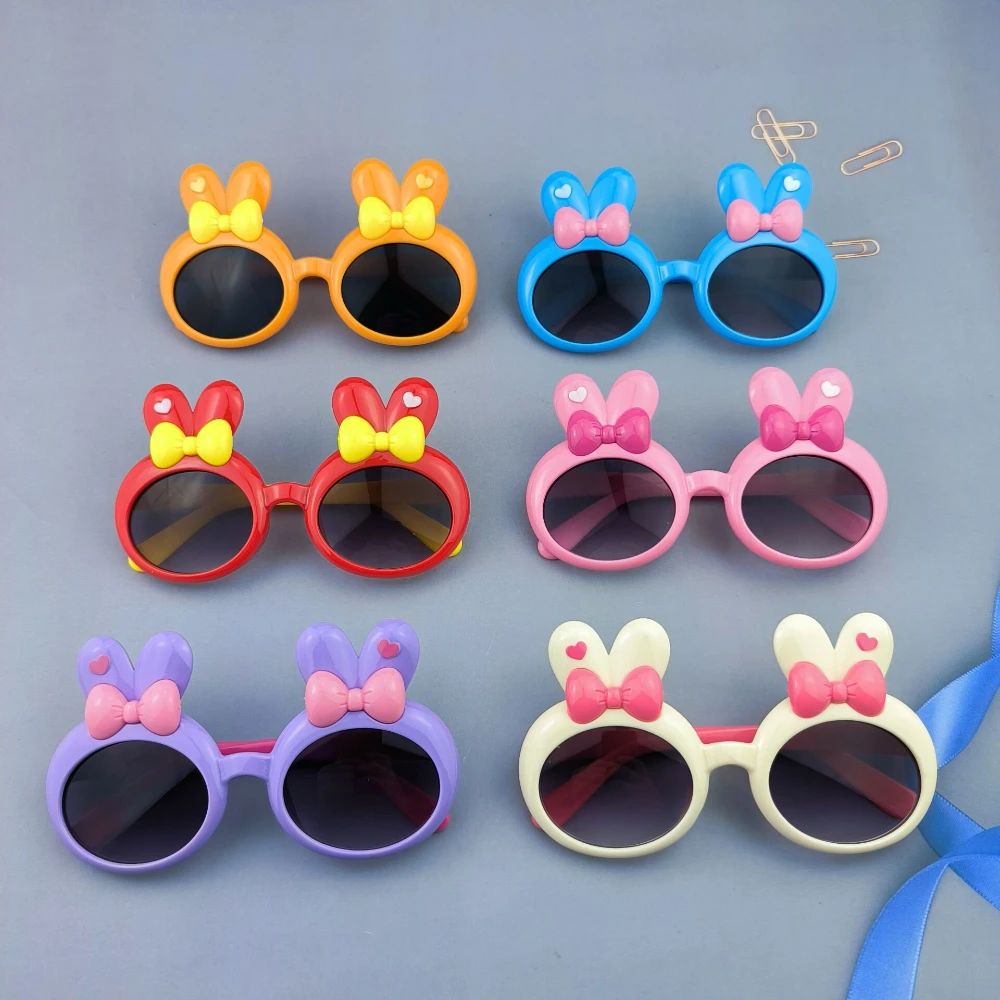 Children's cartoon bunny sunglasses cute little girl sun protection
