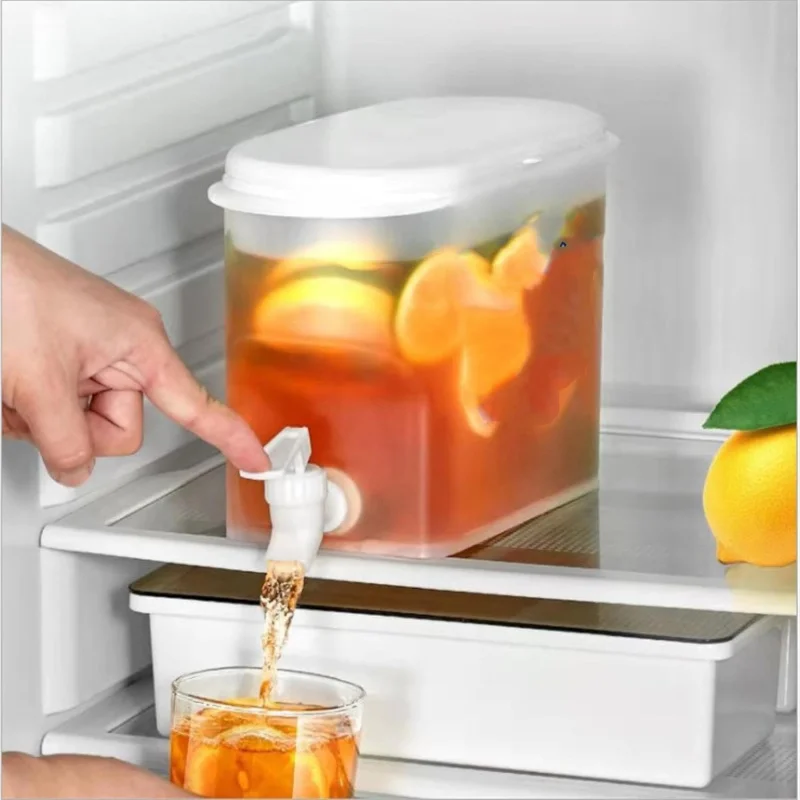 Faucet Drink Dispenser Refrigerator Large Capacity Kettle with Lid Cold Kettle Milk Lemonade Dispe beverage dispenser