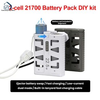 Kit fai-da-te per custodia batteria 2*21700, power bank da 22.5W a ricarica rapida, custodia caricabatterie a bassa corrente per cellulare