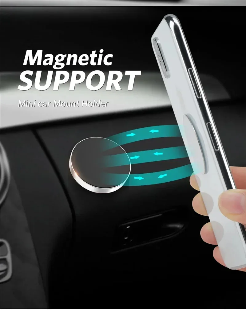 Magnetic Phone Holder For Dashboard And Wall Mount For Mobile_voghion.com