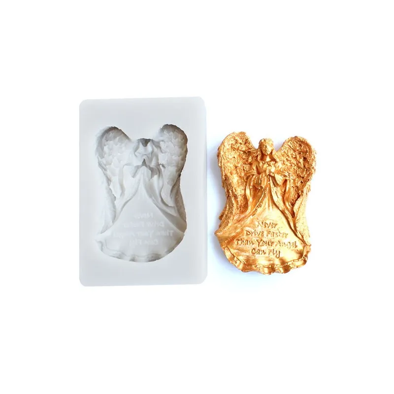 

Силиконовая форма с изображением ангела Wings Angel молитва помадка торт шоколад десерт печенье Желе Пудинг украшенный кухонный инструмент для выпечки