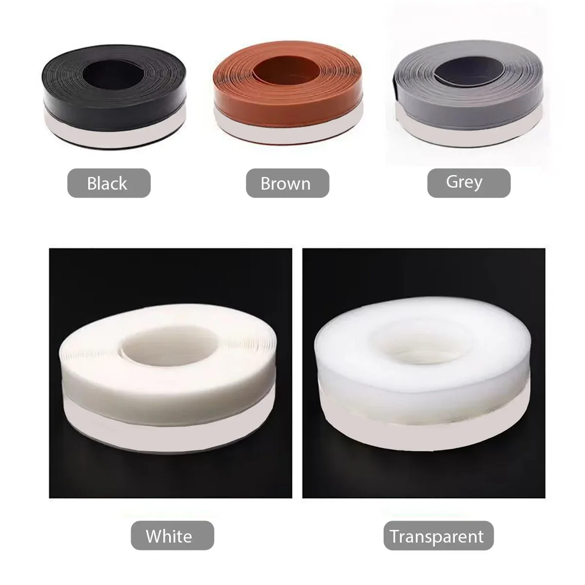 Stripping Door Seal Strip Silicone Sealing Tape for Weather Window Seal Around Showers Tough Flexible Stops Draft door seal strip
