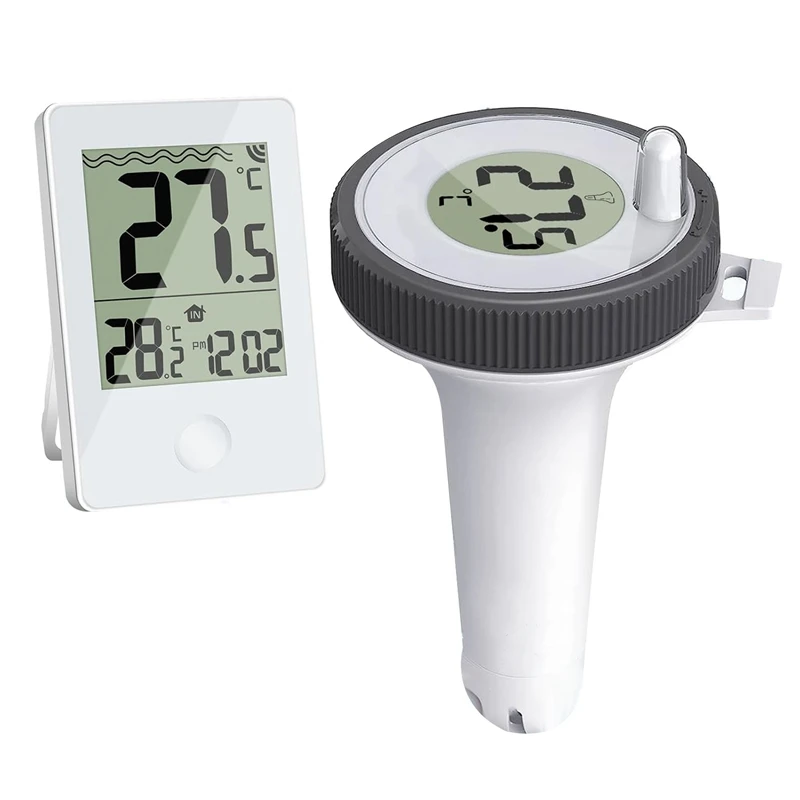 

Swimming Pool Thermometer Floating Easy Read, Digital Pool Thermometer For Swimming Pools,Hot Tubs,Small Ponds,Aquariums Durable