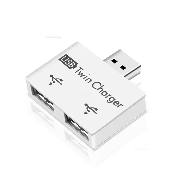 Divisor USB 2,0, convertidor de adaptador de concentrador USB de 1 macho a 2 puertos hembra para teléfono, portátil, PC, periféricos, accesorios de carga de ordenador - Image 5