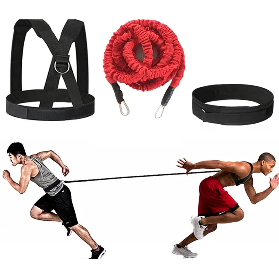 Resistance Band for Speed Training, Latex Gym Rope, 5m, Bungee, Agilidade, Corrida, Treinamento, Sprint, Treino