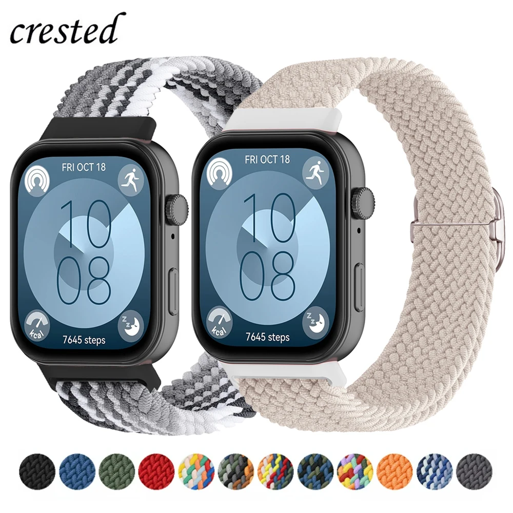 

Плетеный ремешок для Соло для HUAWEI watch fit 3, сменный ремешок, эластичный нейлоновый браслет, ремешок для HUAWEI fit3, аксессуары