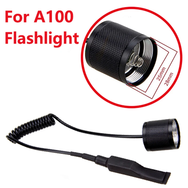 Flashlight Pressure Switch Controller For A100/501B/502B/C8/C8.2/C10/C11/C12/T67/710/802 Rat Mouse Torch Tail Switch For Hunting button light switch kit foam aircraft flashlight switch cap remote switch