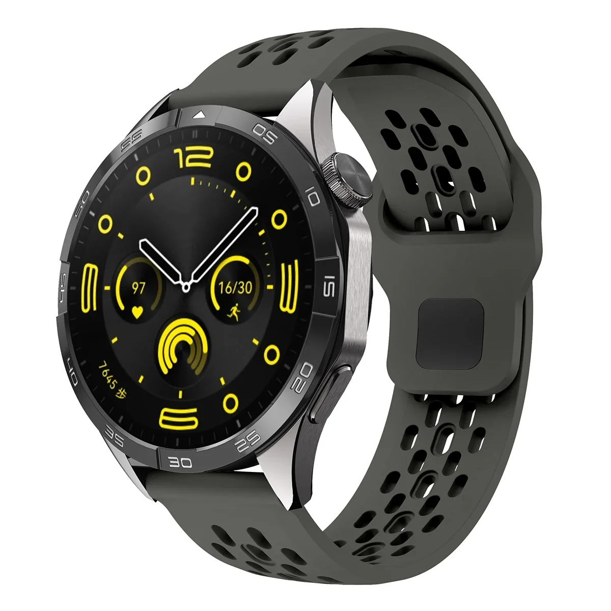 Versatile 20mm/22mm Silicone Smartwatch Strap