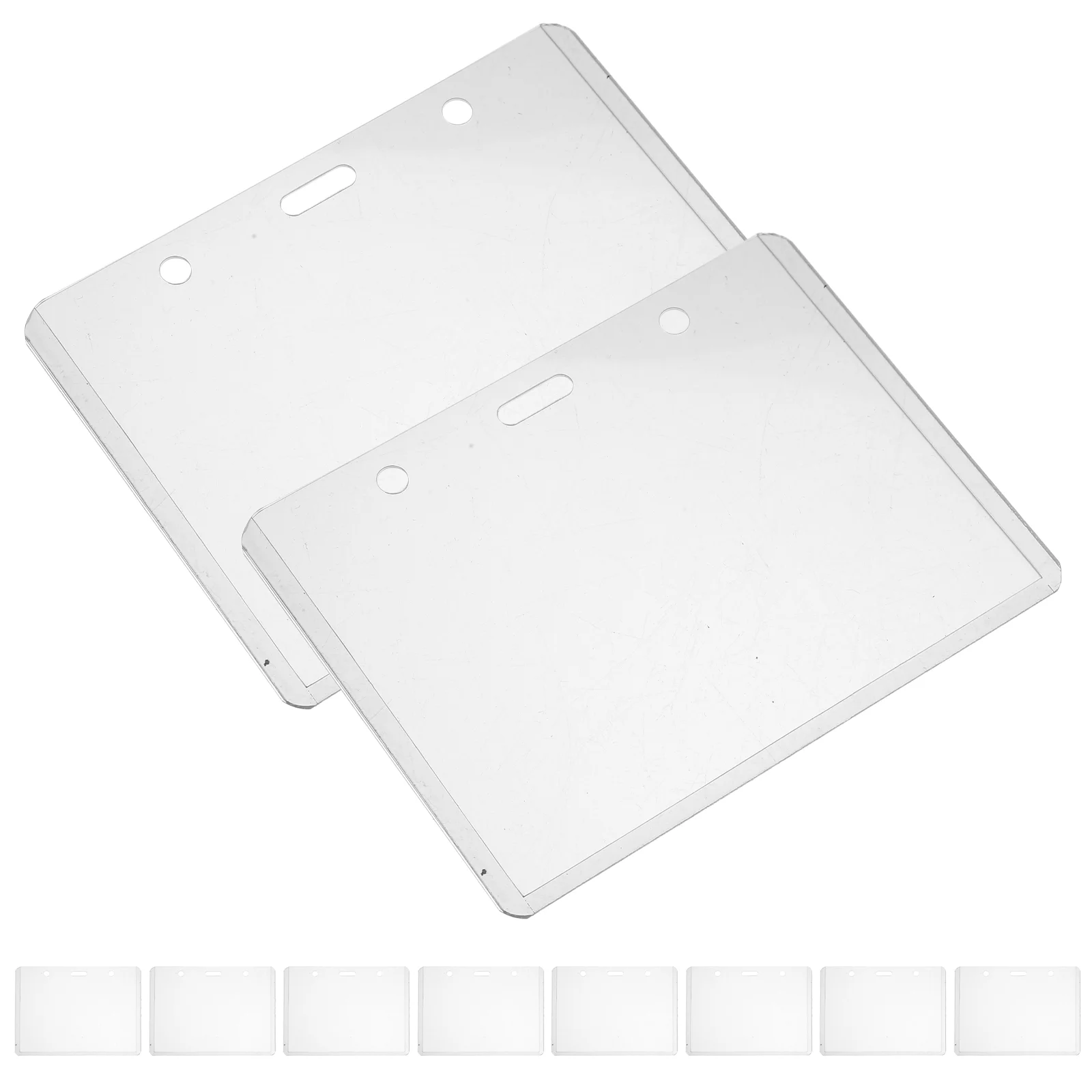 

50 шт., прозрачный держатель для визиток, с защитой от царапин