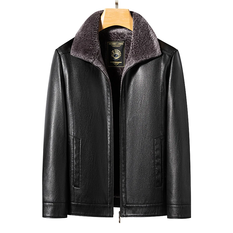 Men's Genuine Leather Coat for Winter