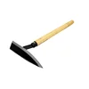 All Steel Toon Wooden Handle Small Triangular Wooden Hoe Outdoor Archaeological Weeding and Fertilization Pointed Hoe 1