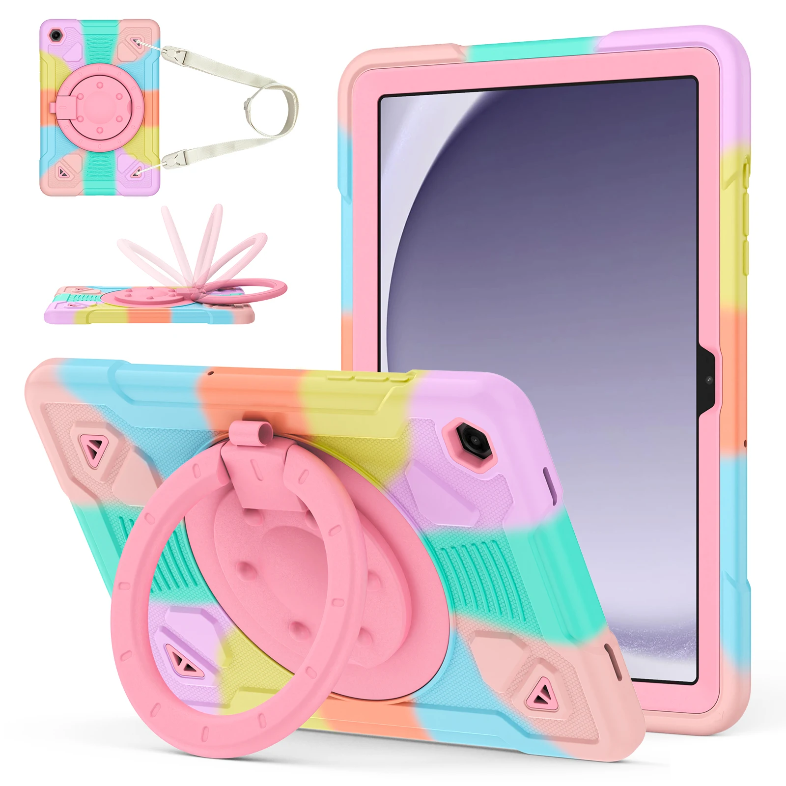 Vibrant Kids Tablet Case with Pen Tray and Enhanced Protection