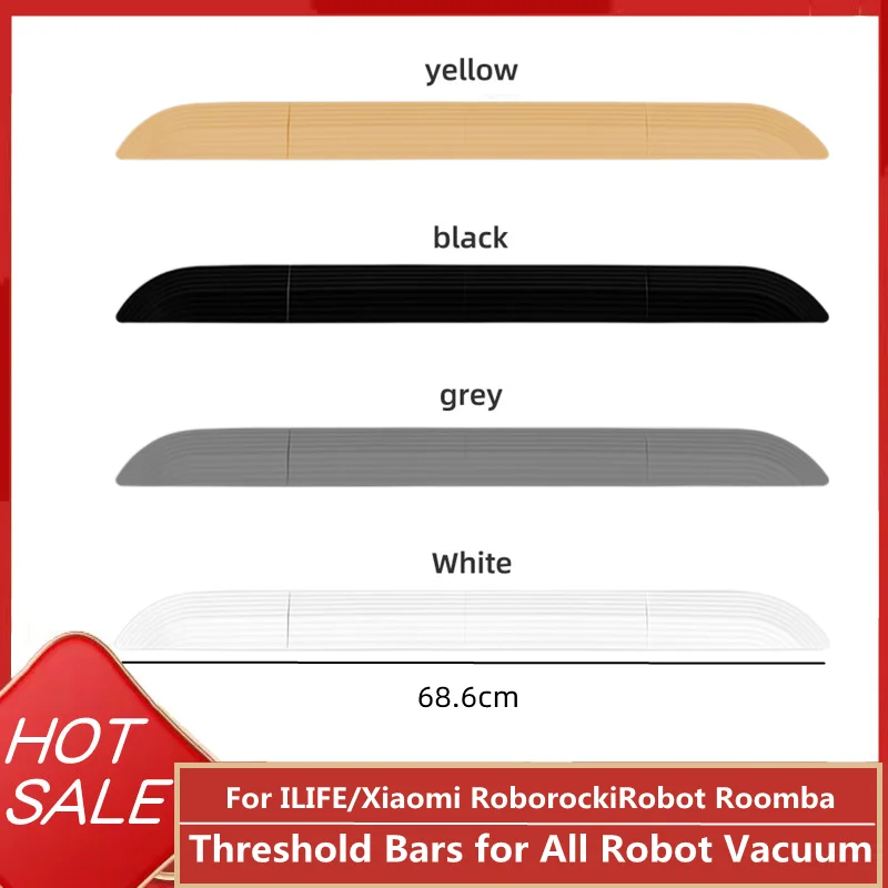 

Anti-Slip Threshold Door Step Ramp Kit for inteligent Robot Vacuum Cleaner Lightweight TPE Ramp for Wheelchairs