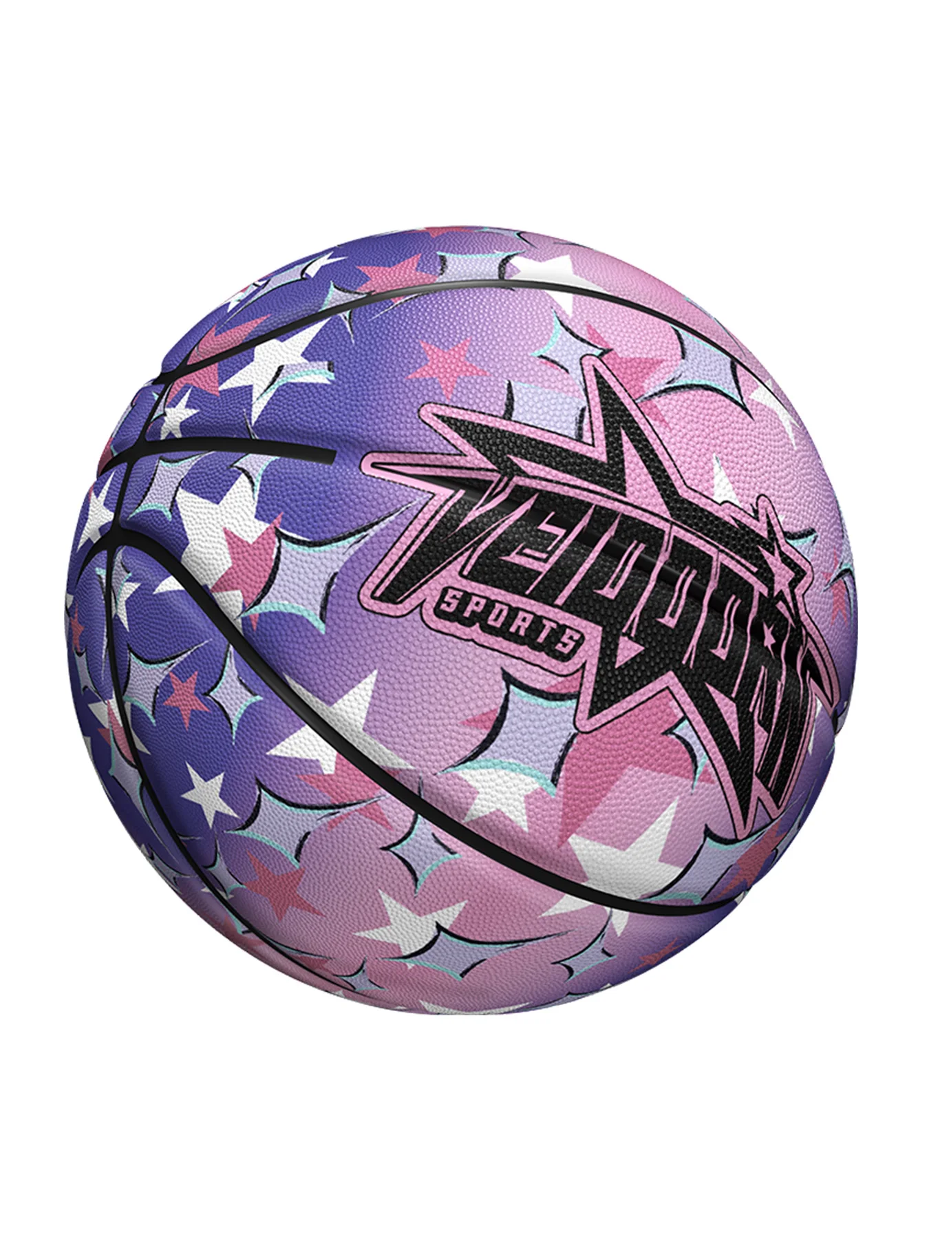 Gradient Rubber Basketball Ball - Image 4
