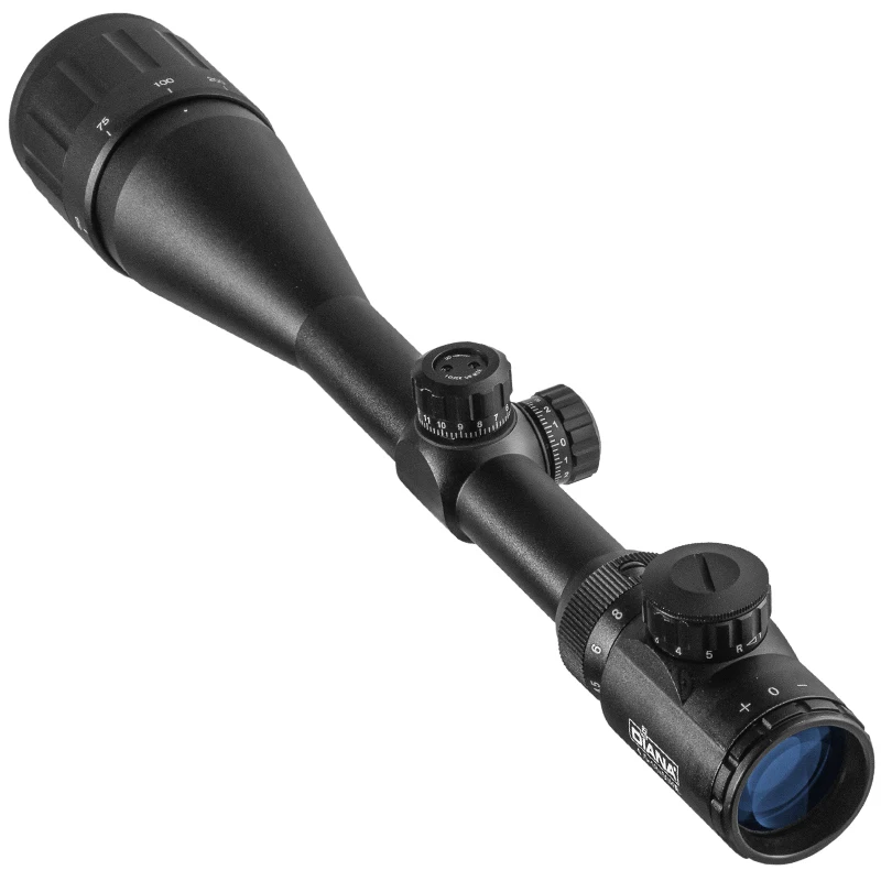 DIANA AOE 4.5-18X50 Riflescope Adjustable Green Red Dot Cross Sight Hunting Scope Light Reticle Optical Tactical Scopes rifle scope
