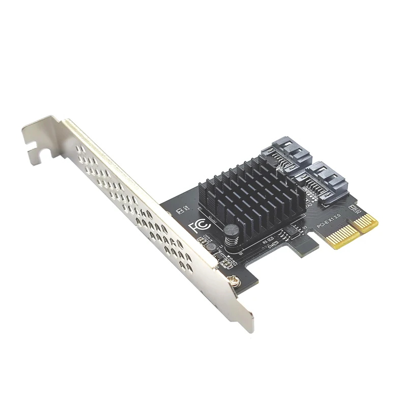 SSD Adapter Card SATA PCI E Adapter 2 Port SATA 3.0 to PCIe X1 Expansion Adapter Card 3 PCI-e PCI Express Converter ASM1061