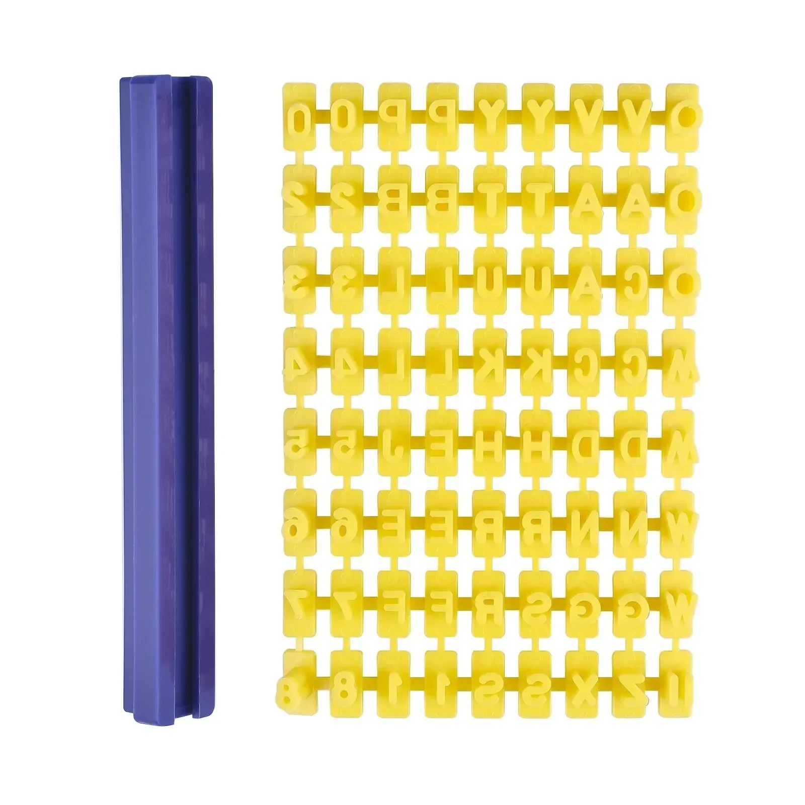 Ceramic Art Alphabet Number Letter Polymer Clay Tools Presser Embosser Mold Sealing DIY Embossing Pottery Clay Solid Rod