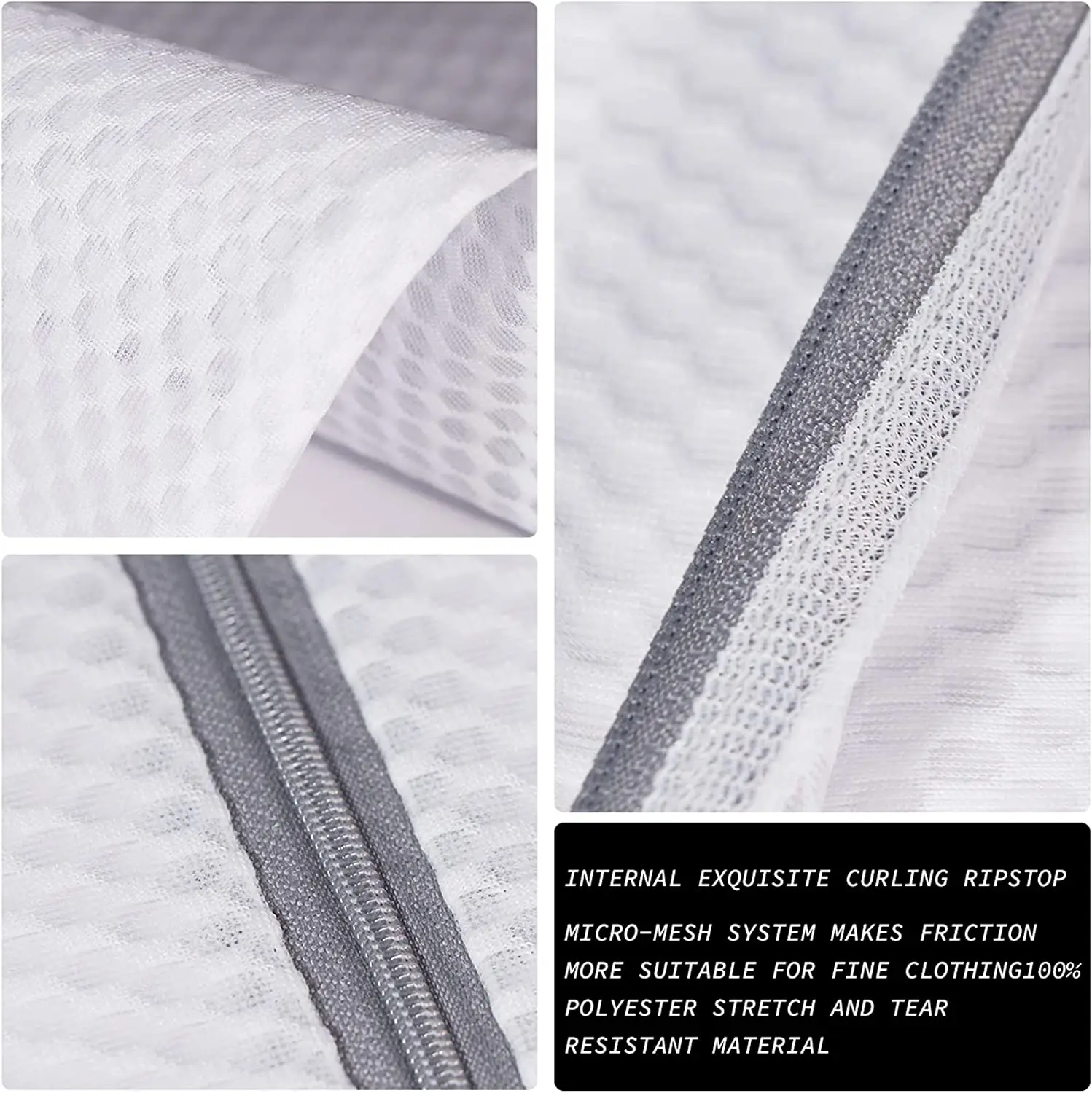 Mesh Laundry Wash Bags for Delicates with Non Rust Zipper Bolsa Lavadora 4