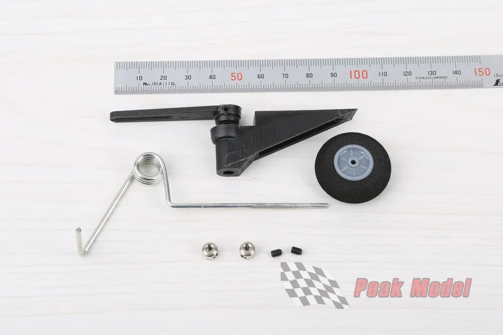 Heckrad-Fahrwerk, hintere Montage für Balsaholz, RC-Flugzeug, kompatibel mit 25-60/60–120 Klasse Gasöl-Kraftstoffmotor – Detail 8