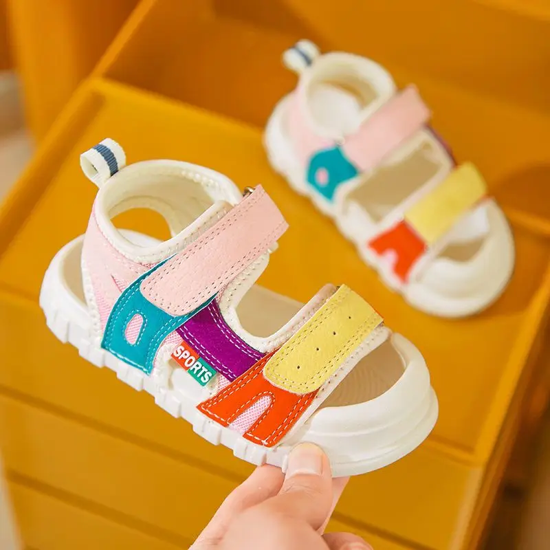 Baby Sandals Comfortable The New Baby Baby Girl Baby Boy SummerSoft  BottomBaotou Anti-kick Toddler Shoes Kindergarten Baby Shoes