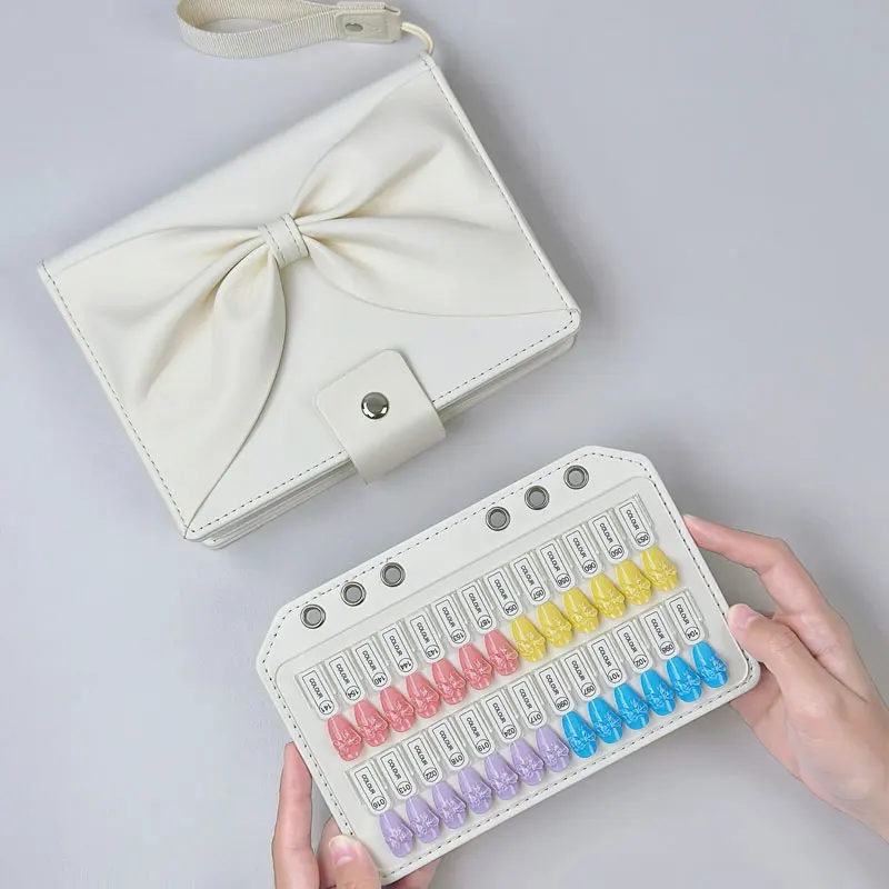 New Upgrade 78-240 Tips Magnetic Nail Art Display Swatch Book With False Nails Gel Color Testing Multi-Functional For Nail Tool