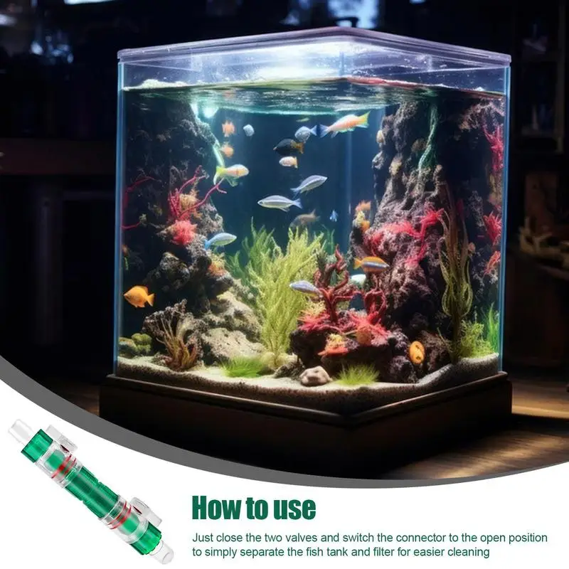 Aquarium Filter Water Valve Hose 12/16mm Flow Control Double Tap Quick Release Connector Fish Tank Filter Replace Accessories