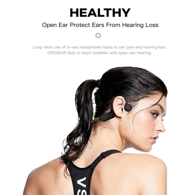 Openear Solo Bone Conduction Swimming Pool EarHook Wireless Bluetooth Headset Sports Headphones