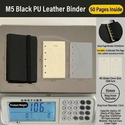 Compact Suede Pocket Notebook - Eye - Friendly Lined Daily Planner for Business and Office Notes (Black - 2)