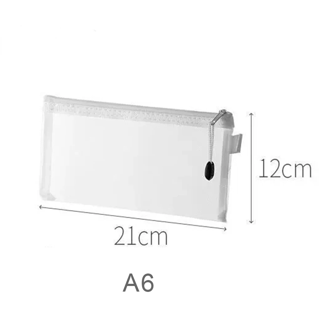 Waterproof Mesh Zipper Pouch for Documents and Cosmetics
