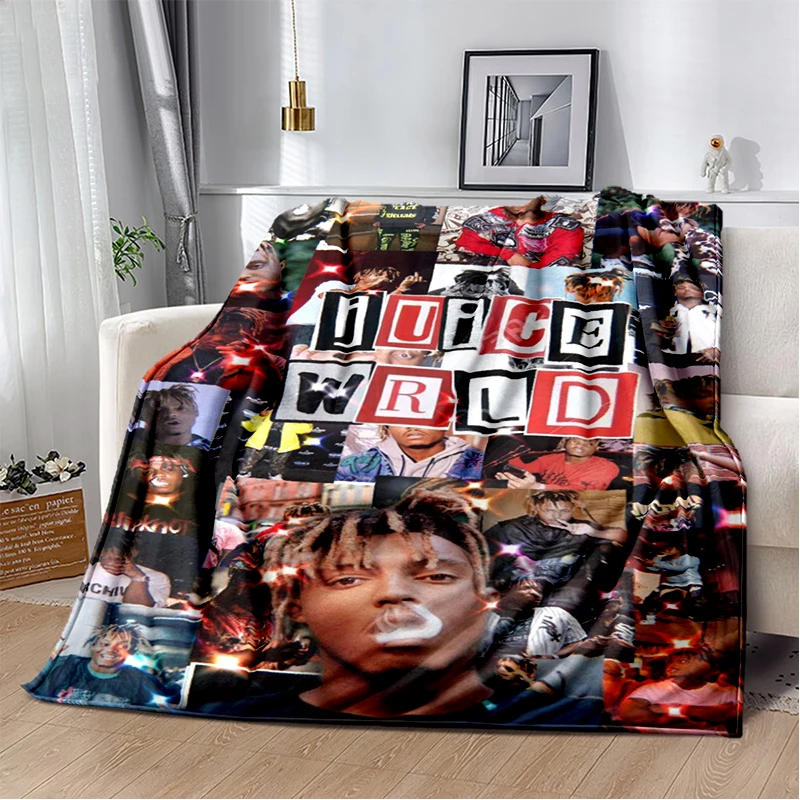 3D Print Juice WRLD 999 Legend Rapper Album Blanket,Soft Throw Blanket for Home Bedroom Bed Sofa Travel Picnic Cover Kid Gift 5