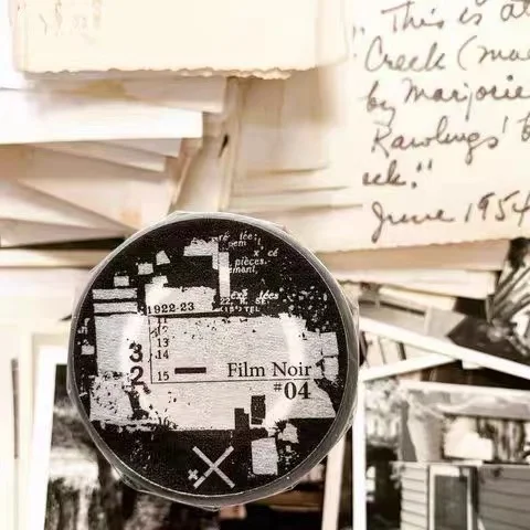 Vintage Retro Film Noir4 Washi PET Tape for Card Making DIY Scrapbooking Plan Decorative Sticker