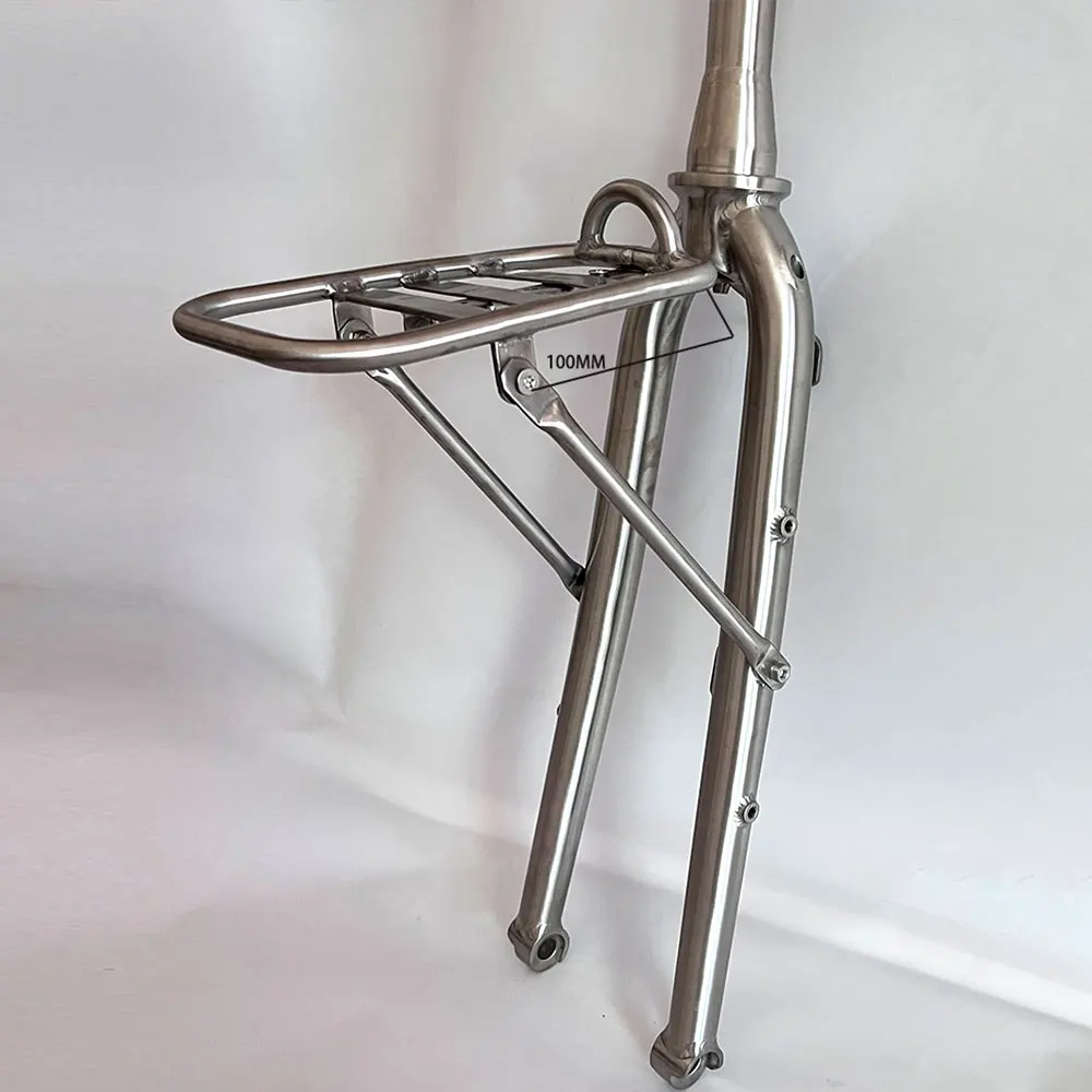 Gravel Bike Titanium Front Rack ROCKET RACK – Versatile Front Bike