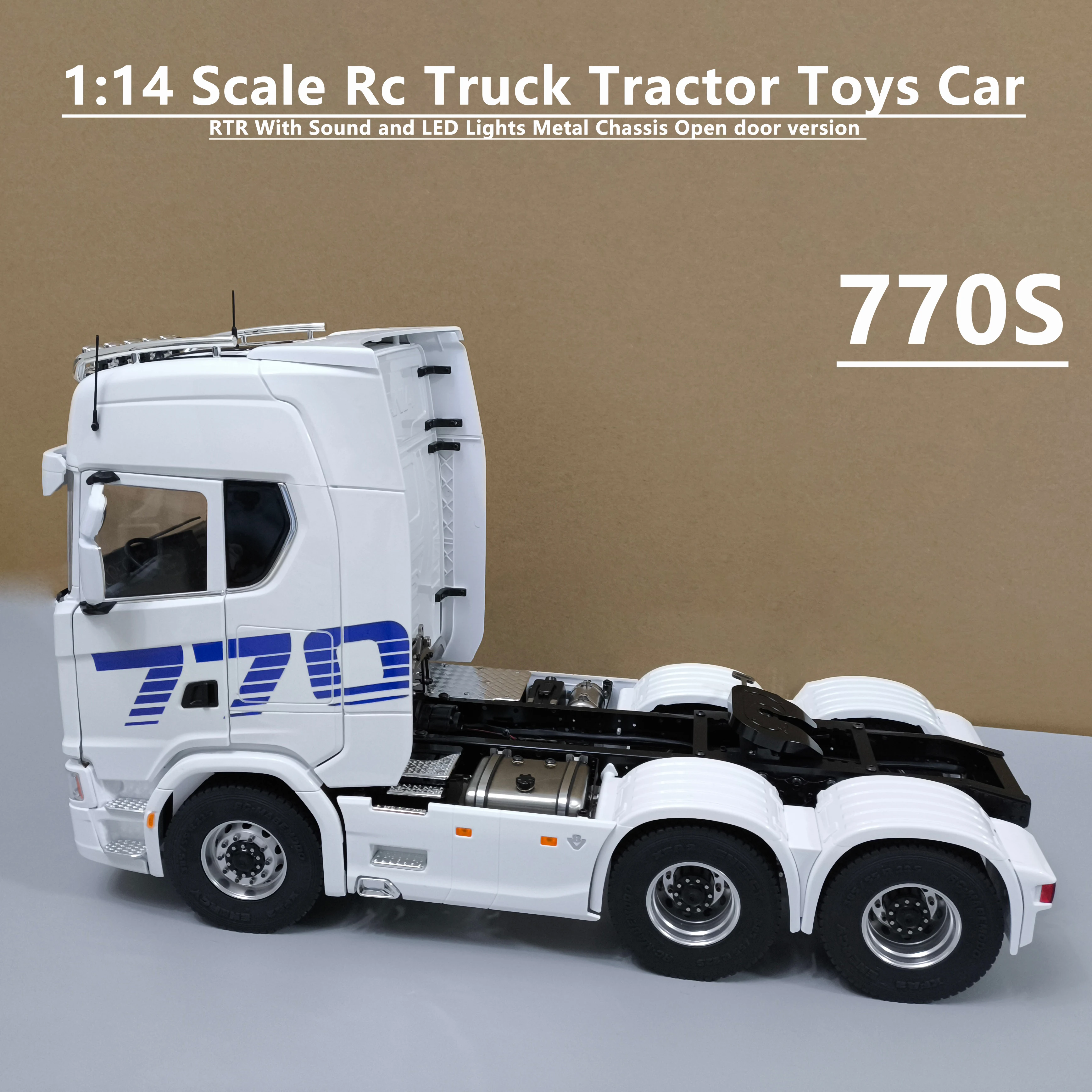 1:14 スケール Rc トラックトレーラー サウンドと LED ライト付き