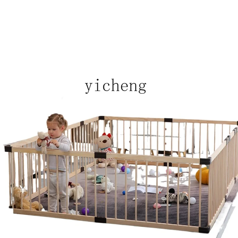XL Baby Game Fence Baby Crawling Fence Toddler Safety Toddler Solid Wood
