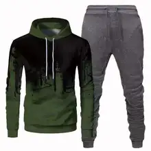 

Fashion New Men's Hoodie Sports Suit Cotton Drawstring Sportswear Trend Fashion Autumn and Winter Long sleeve Pullover Suit