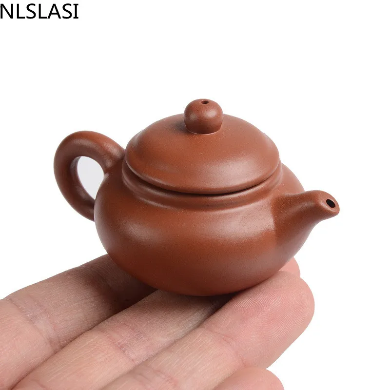1PCS Purple Clay Finger Teapot Tea Pet Ornaments Accessories Table Decoration tea pet ornaments