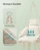 Hanging Chair, Hammock Chair with Large, Thick Cushion, Chair for Bedroom, Patio, Balcony, Garden, Living Room 1