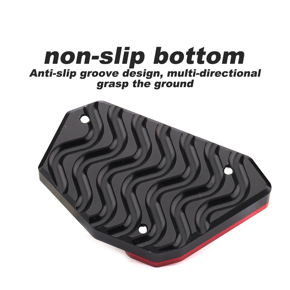 Fit For Suzuki V-Strom 650 DL650 2004- Motorcycle Side Stand Foot Support Plate Kickstand Extension CNC Aluminum motorcycle kickstand extender motorcycle kickstand motorcycle support feet