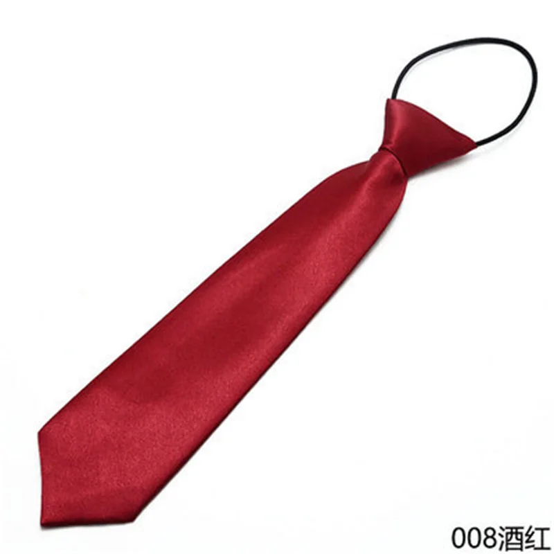 Fashion School Children Neck Tie Solid Color Easy To Wear For Girls Boys Kid Pre-tied Colorful Adjustable Skinny Necktie Gift