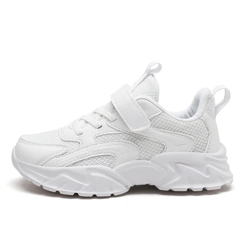 Kids Shoes Boy Sneakers Platform Black White Comfortable Children