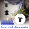 Wind Chime Spinner Solar Motor with Hook Solar Powered Wind Chime Auto Rotate Hanging Hook Rotary Motor Home Balcony Decoration 1