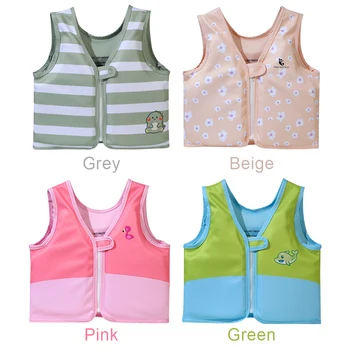 Kids Life Vest Toddlers Swim Vest Cartoon Swimsuit Children Swimming Aid Buoyancy Floatation Jackets Swimming Pool Accessories 6